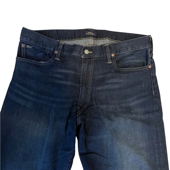 Polo Ralph Lauren The Thompson Relaxed men 36X32 Indigo blue jeans.